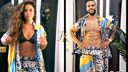 Couple Inspo Silk Set – Modern Romance Timeless Fashion