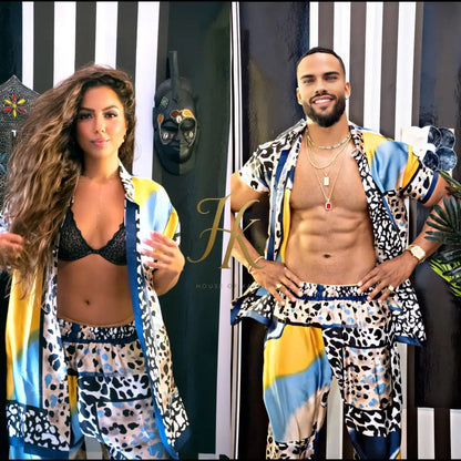 Couple Inspo Silk Set – Modern Romance Timeless Fashion