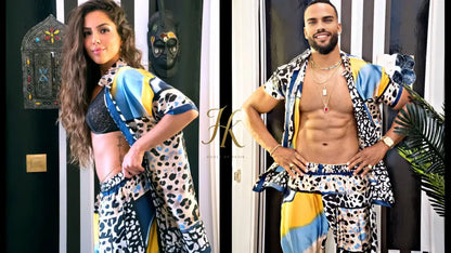 Couple Inspo Silk Set – Modern Romance Timeless Fashion