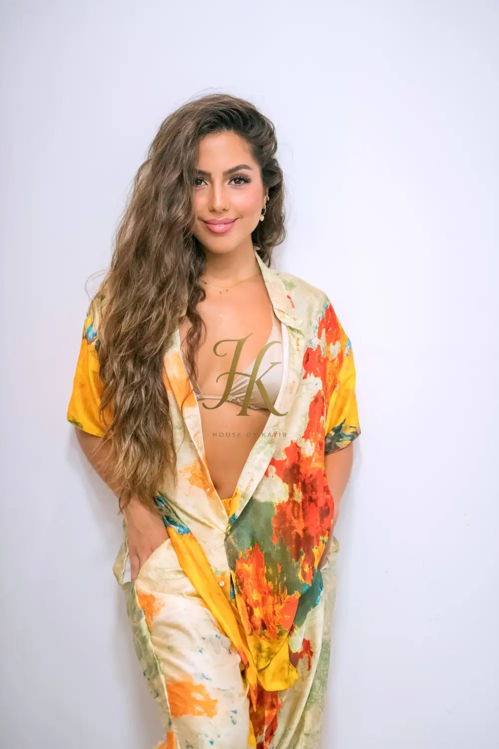 Luna Opal Silk Set – Limited Edition Women’s Luxe Shirt & Pants