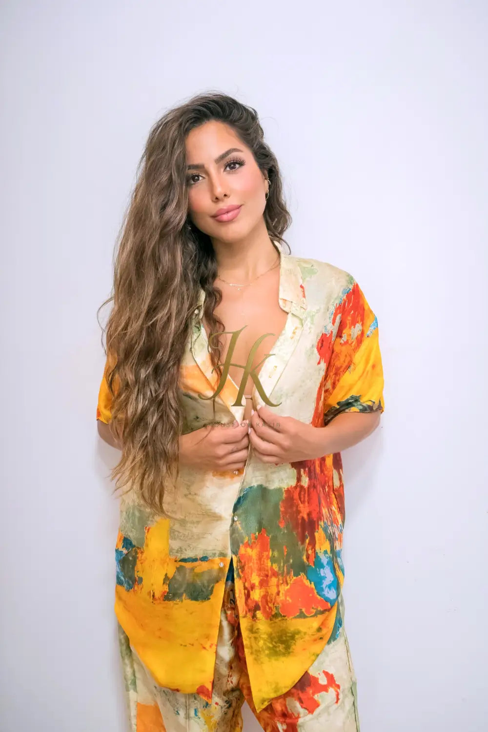 Luna Opal Silk Set – Limited Edition Women’s Luxe Shirt & Pants