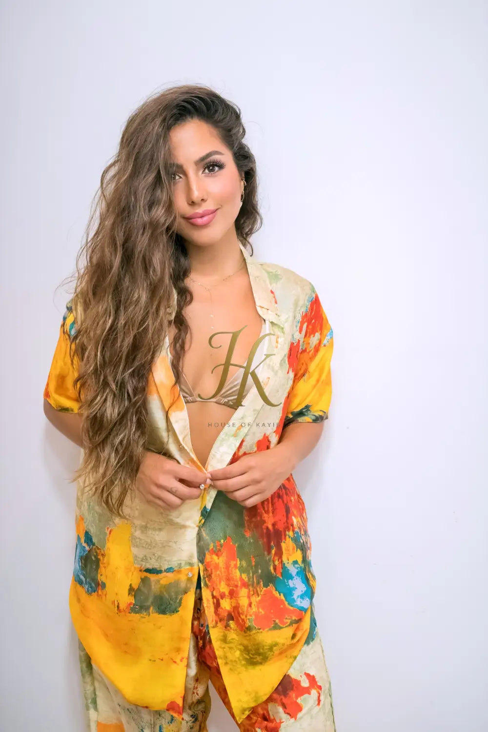 Luna Opal Silk Set – Limited Edition Women’s Luxe Shirt & Pants