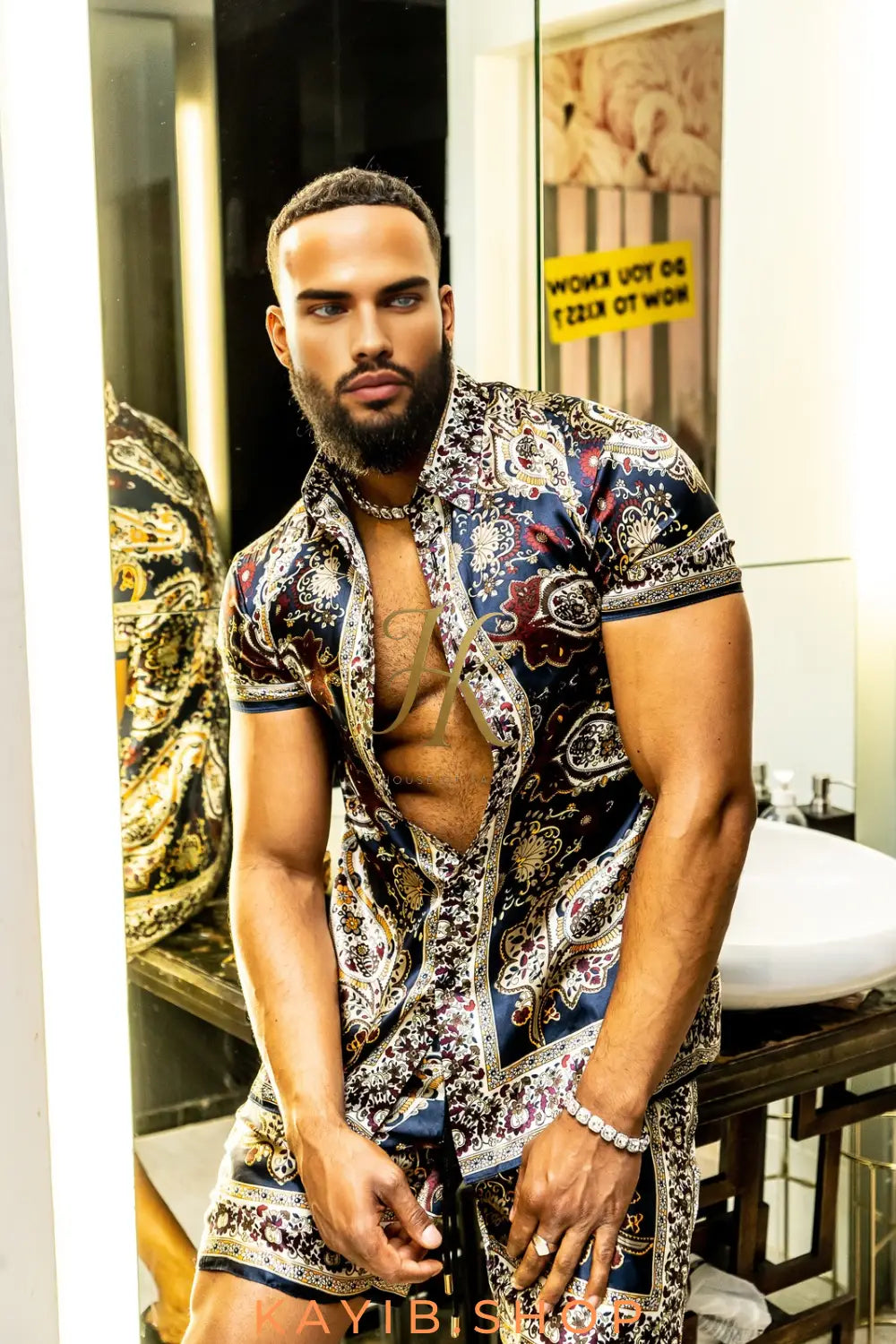 Men’s Premium Silk Set – Luxury Shirt & Pant Outfit