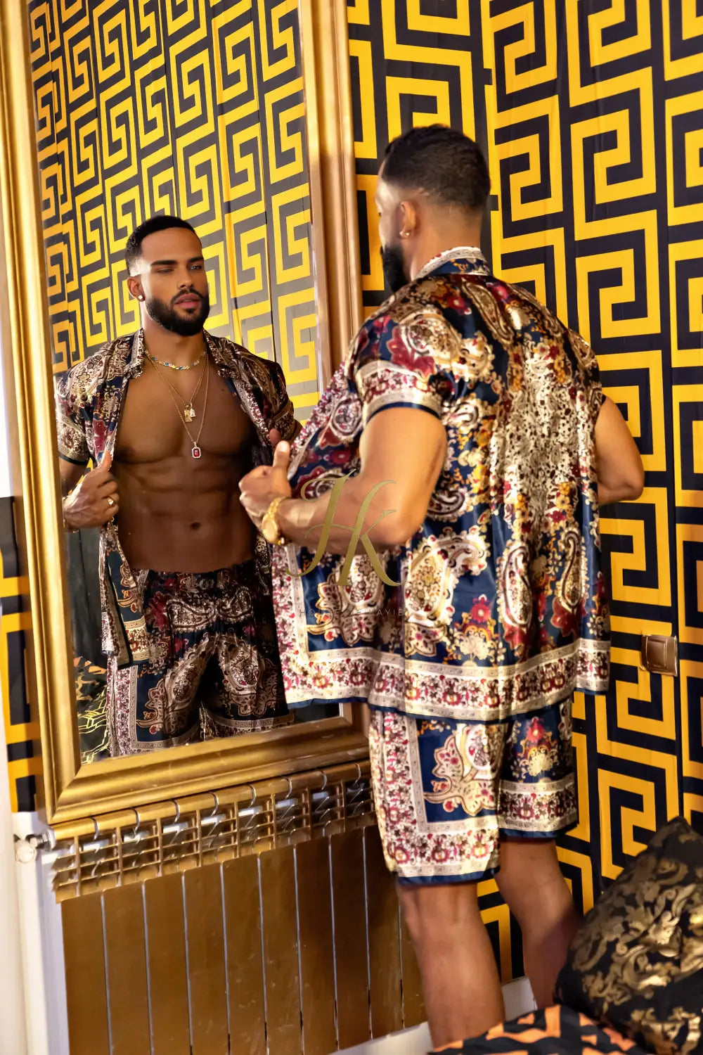 Men’s Premium Silk Set – Luxury Shirt & Pant Outfit