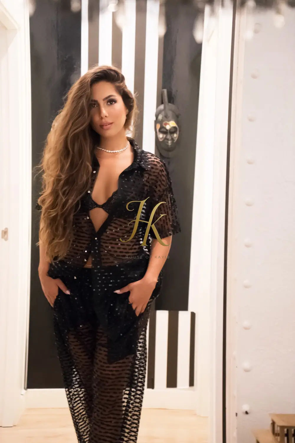 Premium Designer Shirt & Pants | Celestial Lace women Set – Matching Romantic Outfits for Stylish Duos