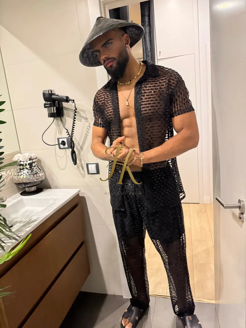 Seraphina Lace Dream Set -Men’s Premium Mesh & Lace Outfit