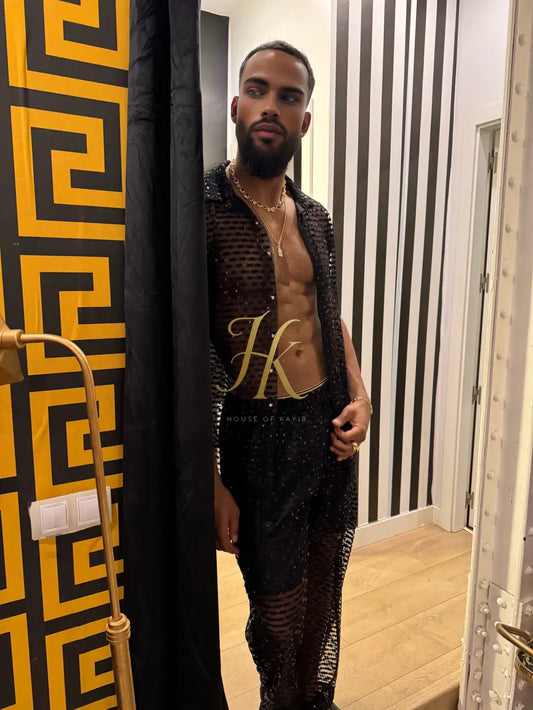 Seraphina Lace Dream Set -Men’s Premium Mesh & Lace Outfit