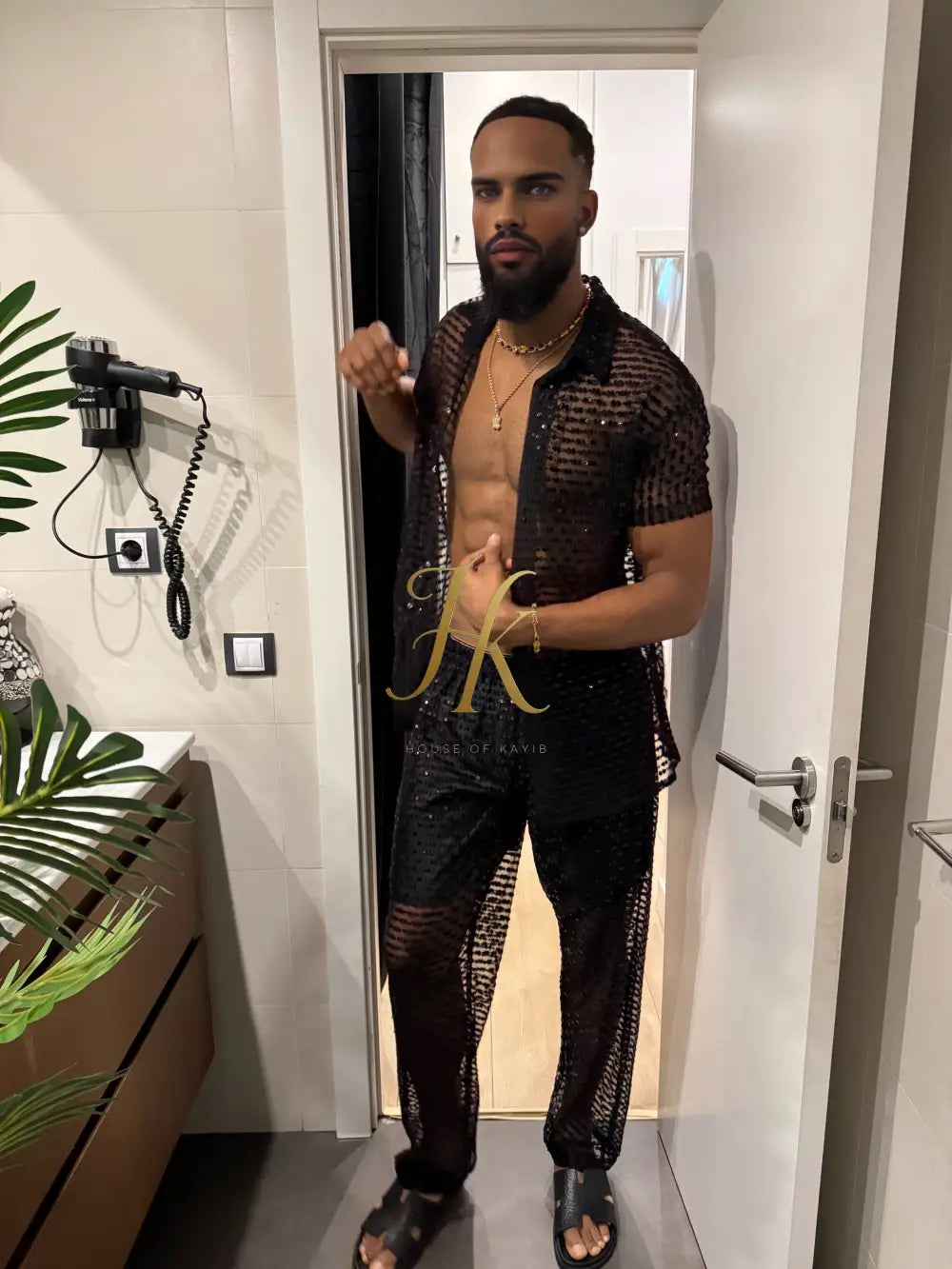 Seraphina Lace Dream Set -Men’s Premium Mesh & Lace Outfit