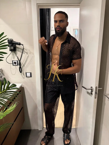 Seraphina Lace Dream Set -Men’s Premium Mesh & Lace Outfit