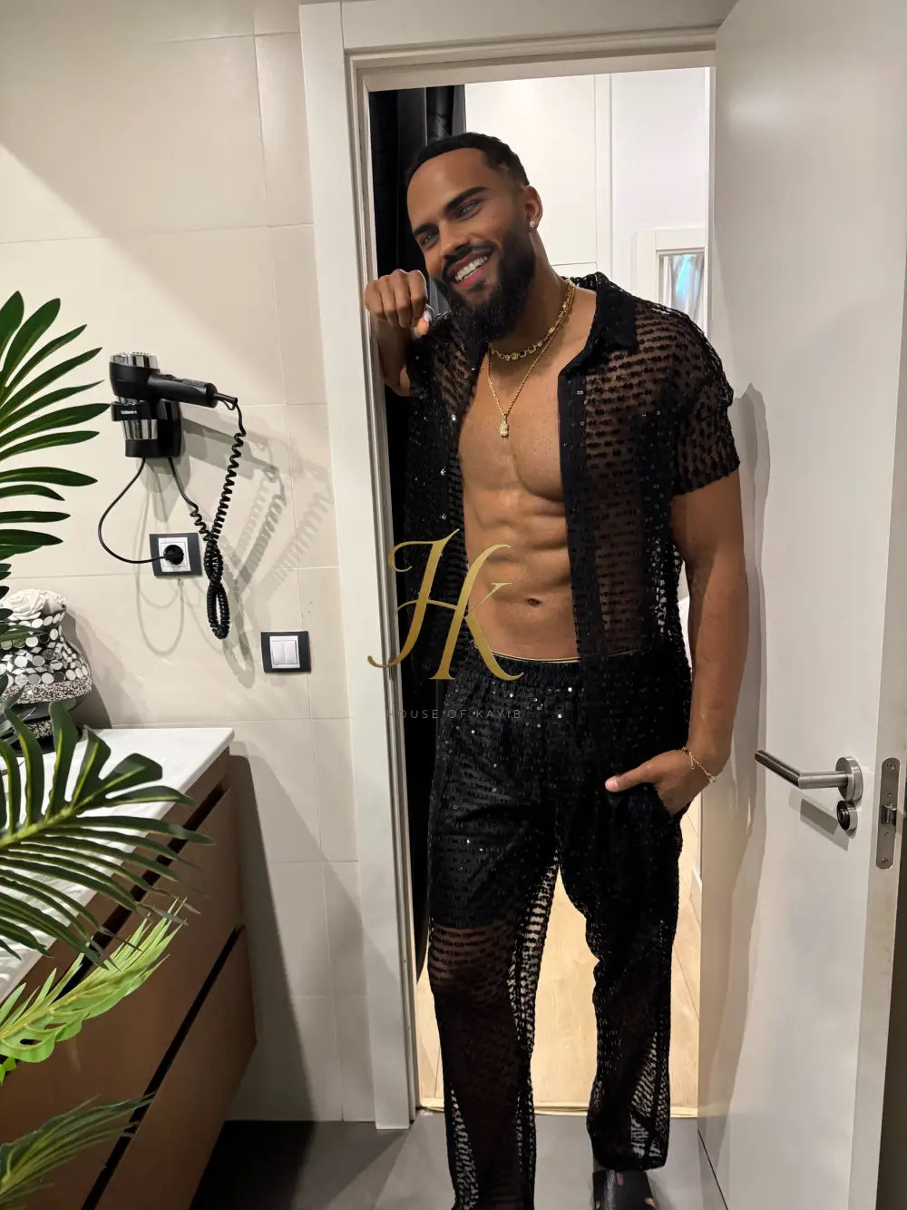 Seraphina Lace Dream Set -Men’s Premium Mesh & Lace Outfit