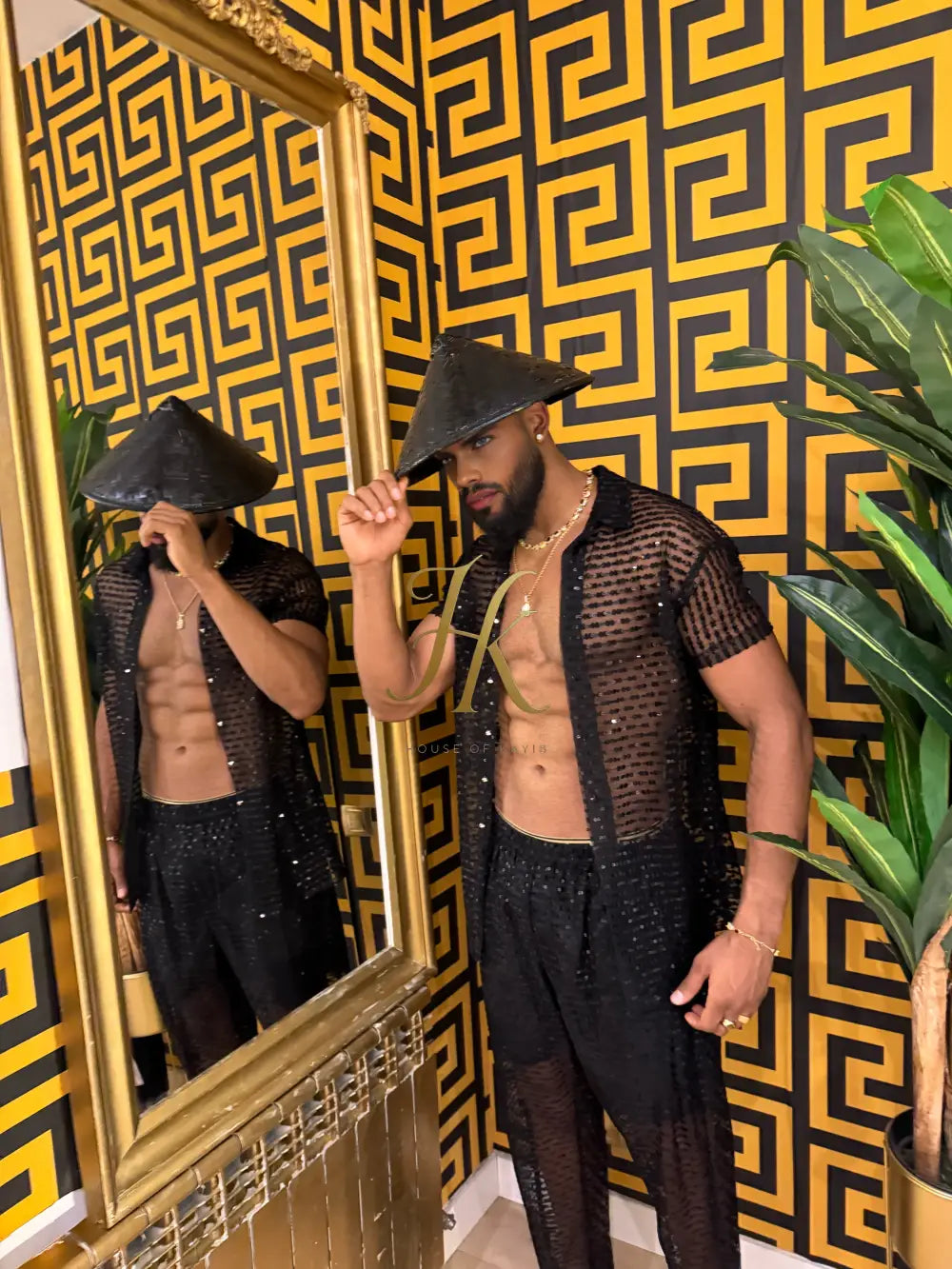 Seraphina Lace Dream Set -Men’s Premium Mesh & Lace Outfit