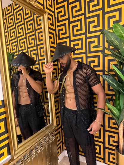 Seraphina Lace Dream Set -Men’s Premium Mesh & Lace Outfit