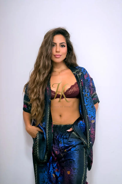 Silk Muse Set – Pure Silk Shirt & Pants for Women