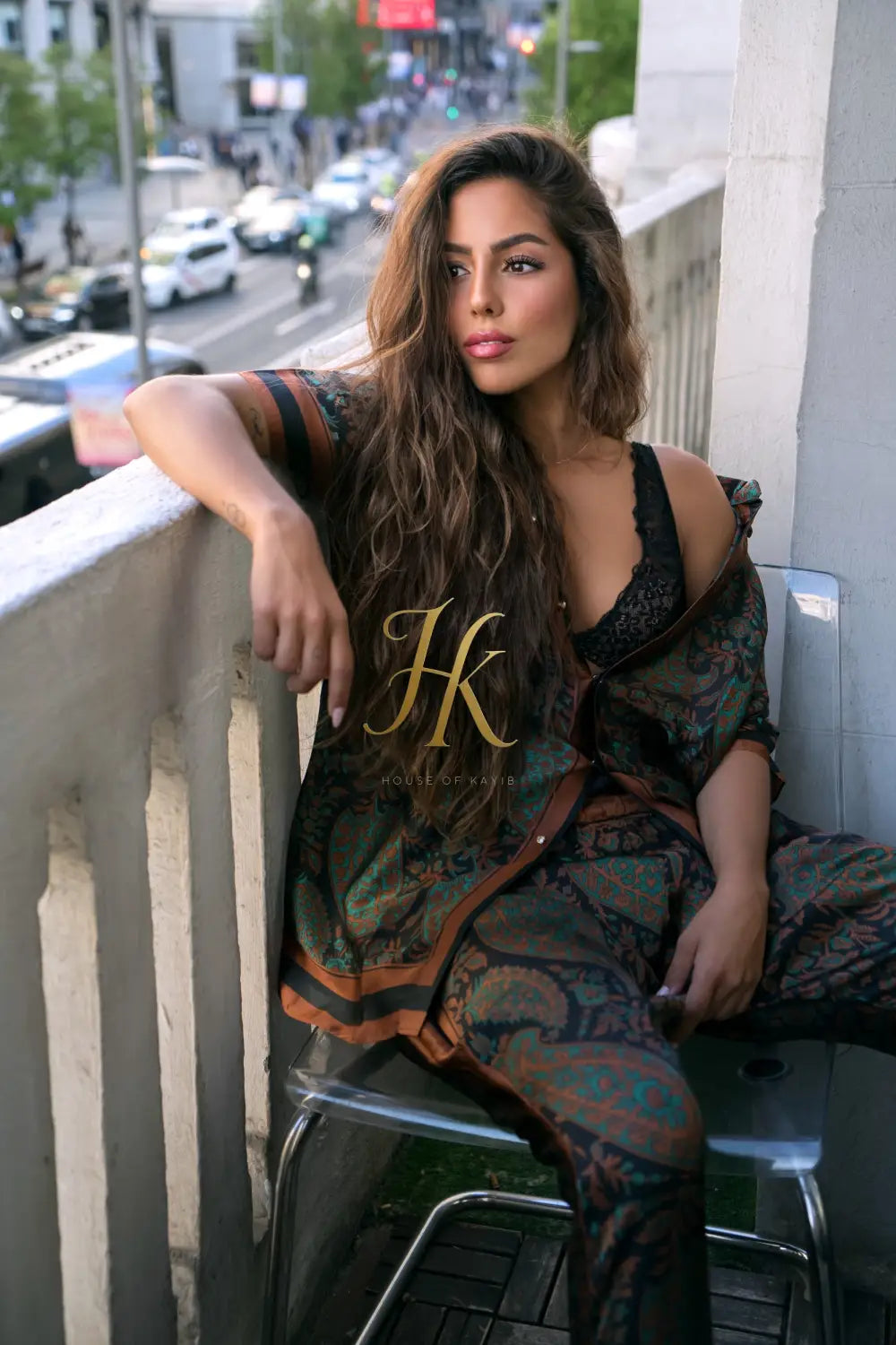 Women’s Luxury Silk Set – Premium Designer Shirt & Pants | Elegant Haute Couture Outfit for Summer Events & Evenings